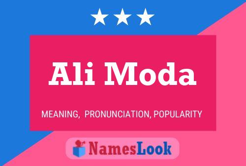 Ali Moda Name Poster