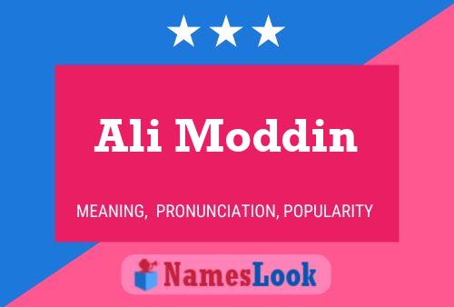 Ali Moddin Name Poster