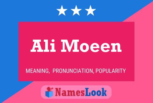 Ali Moeen Name Poster