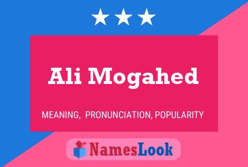 Ali Mogahed Name Poster