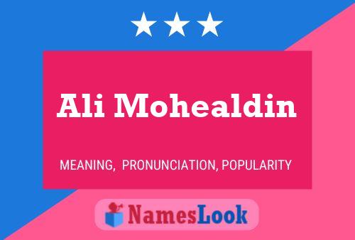 Ali Mohealdin Name Poster