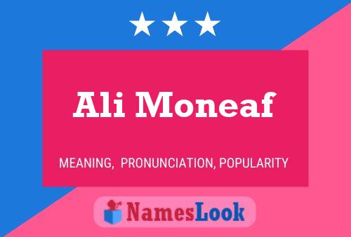 Ali Moneaf Name Poster