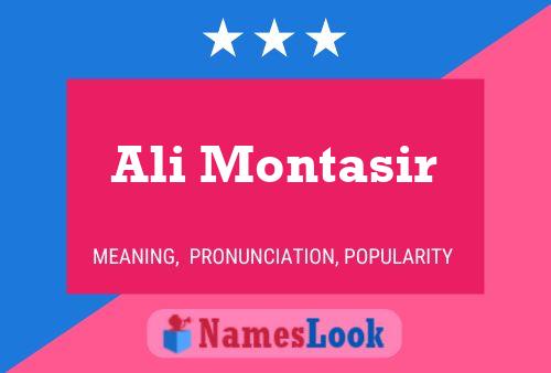 Ali Montasir Name Poster