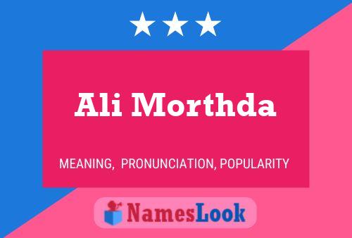 Ali Morthda Name Poster