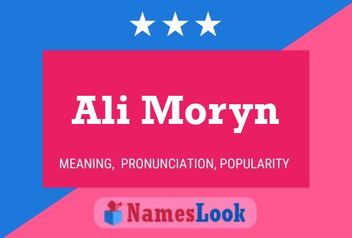 Ali Moryn Name Poster