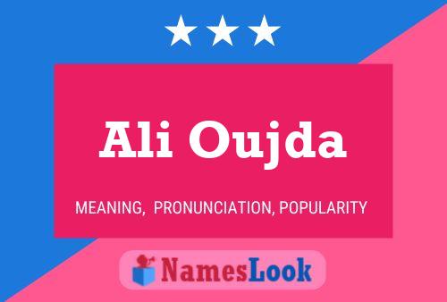 Ali Oujda Name Poster