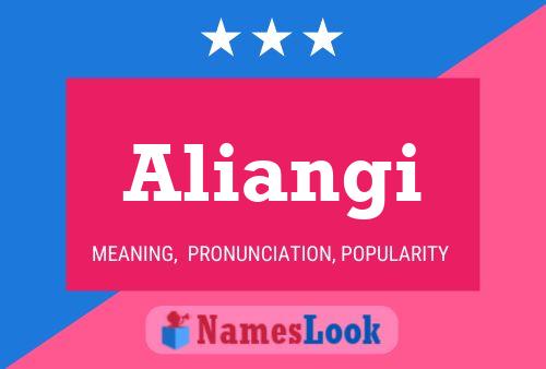 Aliangi Name Poster