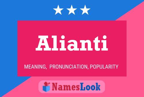 Alianti Name Poster