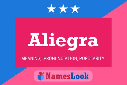 Aliegra Name Poster