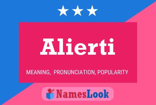 Alierti Name Poster