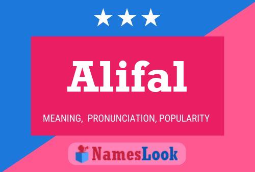 Alifal Name Poster