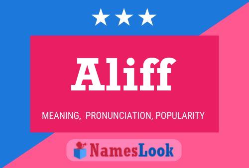 Aliff Name Poster