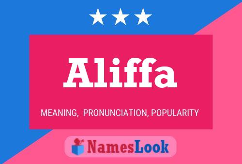 Aliffa Name Poster