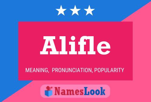 Alifle Name Poster