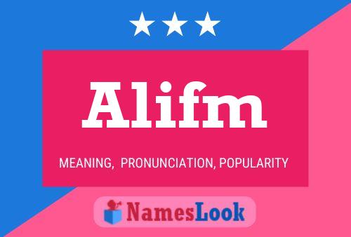 Alifm Name Poster