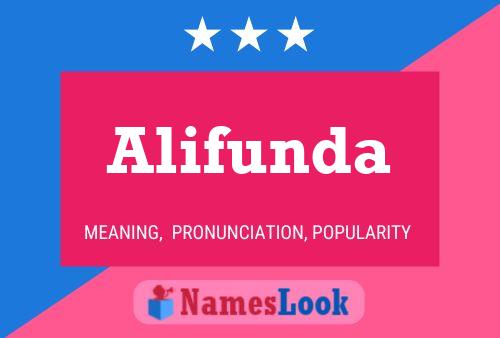 Alifunda Name Poster