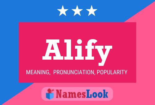 Alify Name Poster