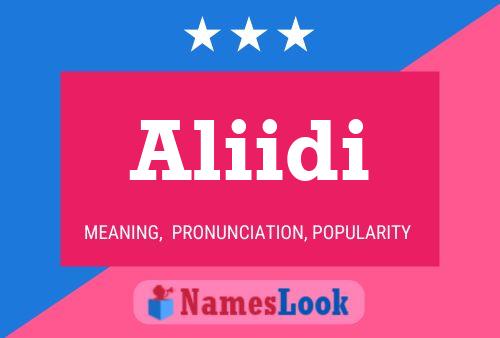 Aliidi Name Poster