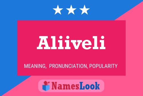 Aliiveli Name Poster