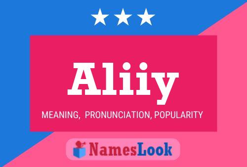 Aliiy Name Poster