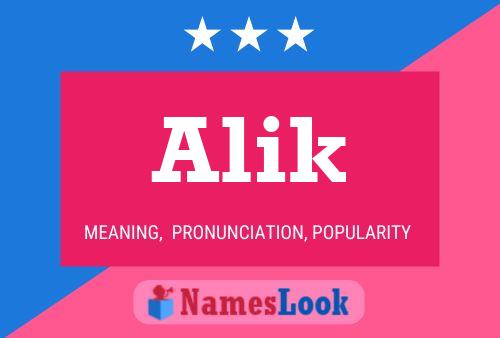 Alik Name Poster