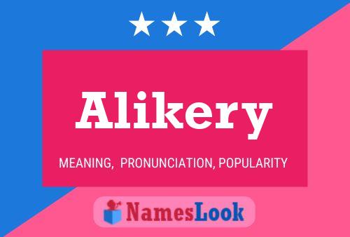 Alikery Name Poster