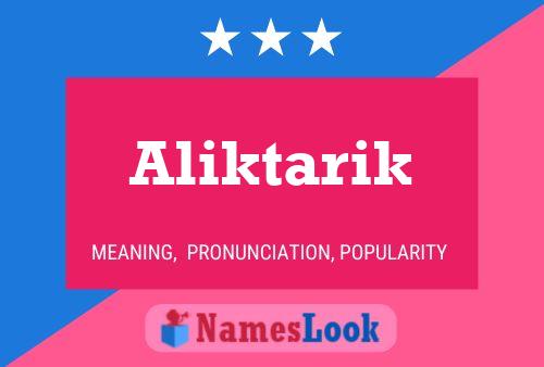 Aliktarik Name Poster