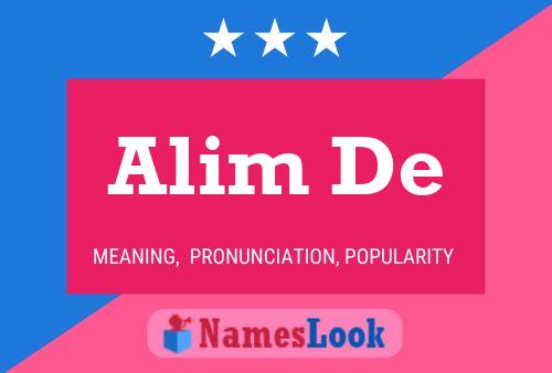 Alim De Name Poster