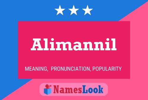 Alimannil Name Poster