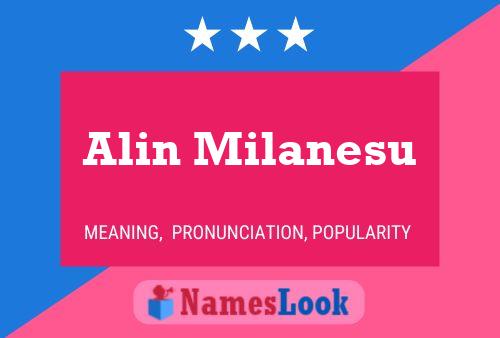 Alin Milanesu Name Poster