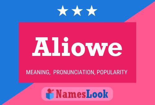 Aliowe Name Poster