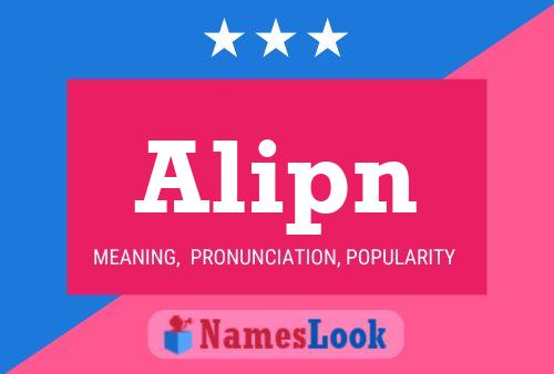 Alipn Name Poster