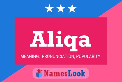 Aliqa Name Poster