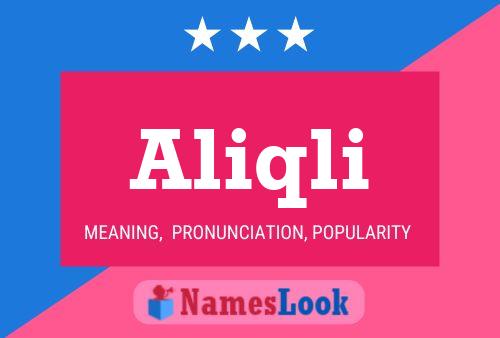 Aliqli Name Poster