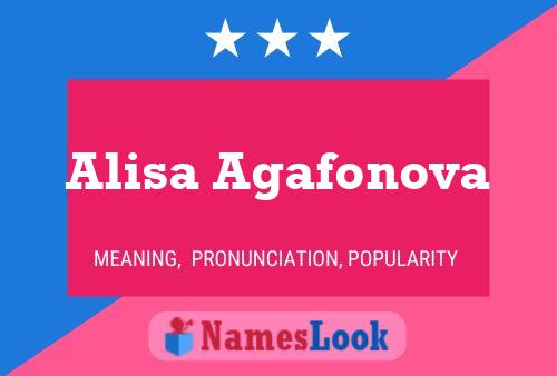 Alisa Agafonova Name Poster