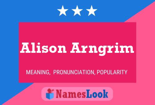 Alison Arngrim Name Poster