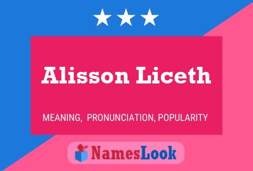 Alisson Liceth Name Poster