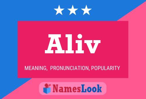 Aliv Name Poster