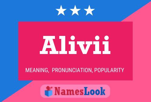 Alivii Name Poster