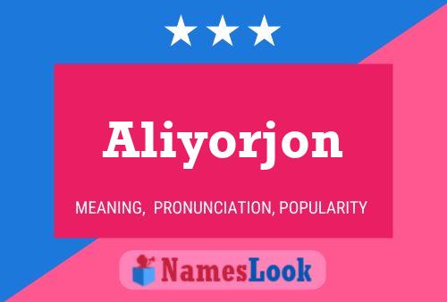 Aliyorjon Name Poster