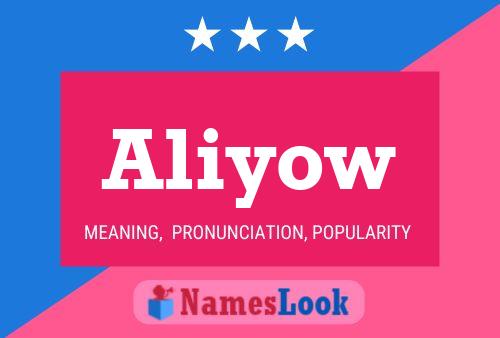 Aliyow Name Poster