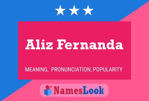 Aliz Fernanda Name Poster