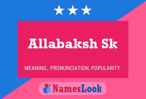 Allabaksh Sk Name Poster