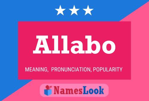 Allabo Name Poster