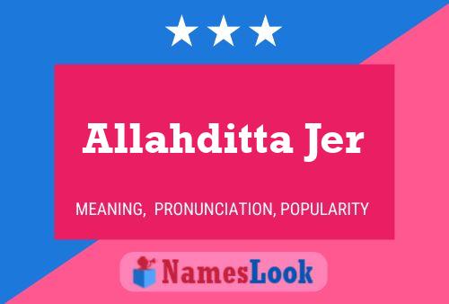 Allahditta Jer Name Poster