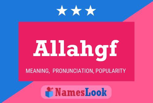 Allahgf Name Poster