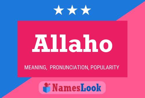 Allaho Name Poster