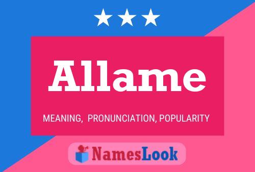 Allame Name Poster