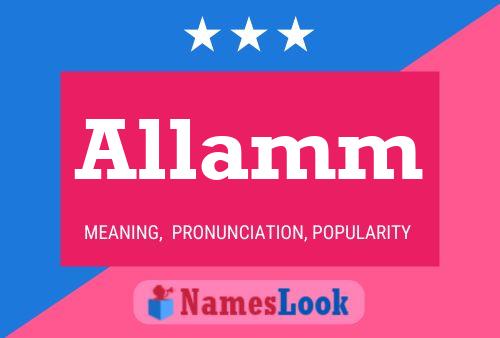 Allamm Name Poster