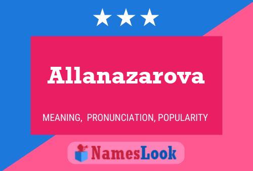 Allanazarova Name Poster